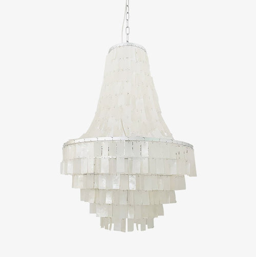 boho-shell-tiered-chandelier-anzaz-Silver & White-1