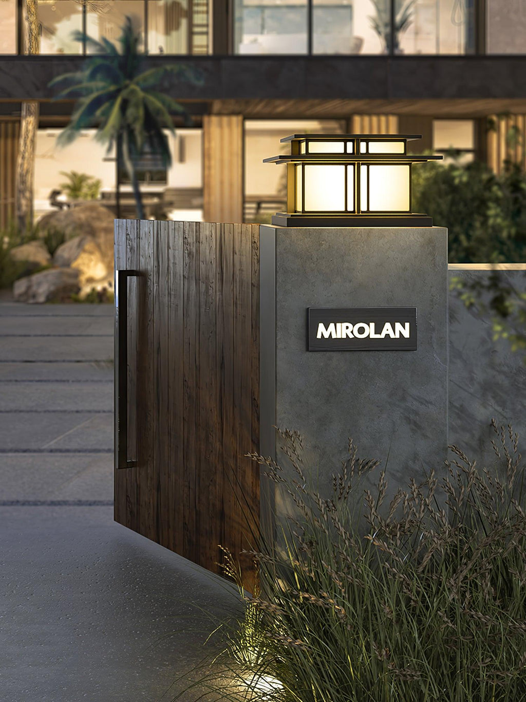 boilyn-outdoor-pillar-light-anzaz-Wired Version & DC 12V-10
