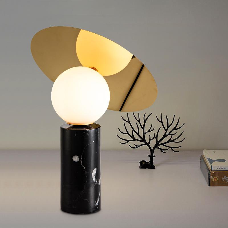 bola-disc-table-lamp-anzaz-Gold & Black Marble-8