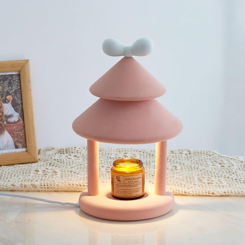 bow-tie-cone-table-lamp-anzaz-Pink & White-2