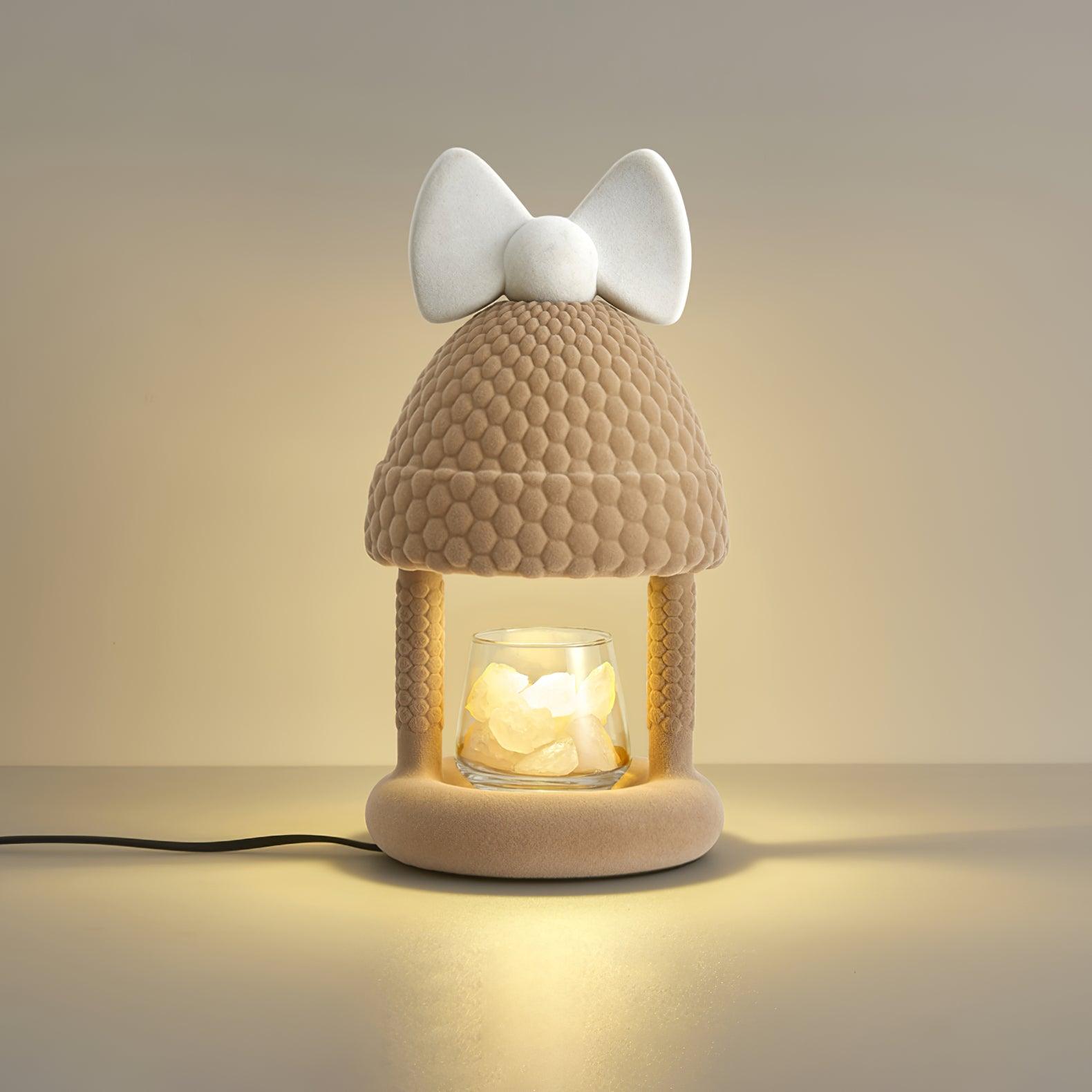 bow-tie-hat-table-lamp-anzaz-Milk Coffee & White-3