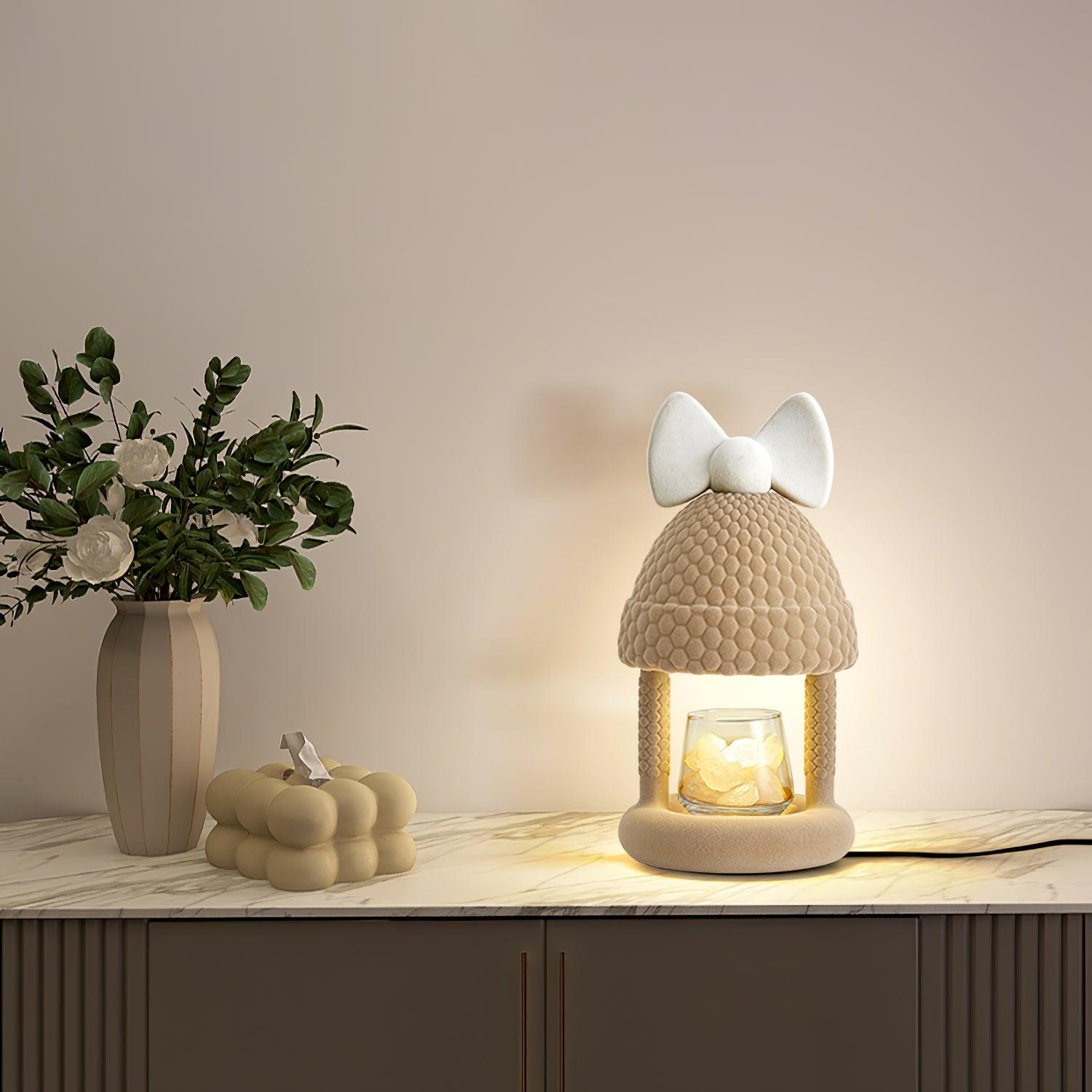 bow-tie-hat-table-lamp-anzaz-Milk Coffee & White-4