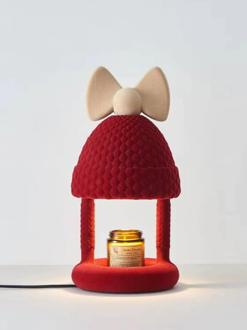bow-tie-hat-table-lamp-anzaz-Red & White-5