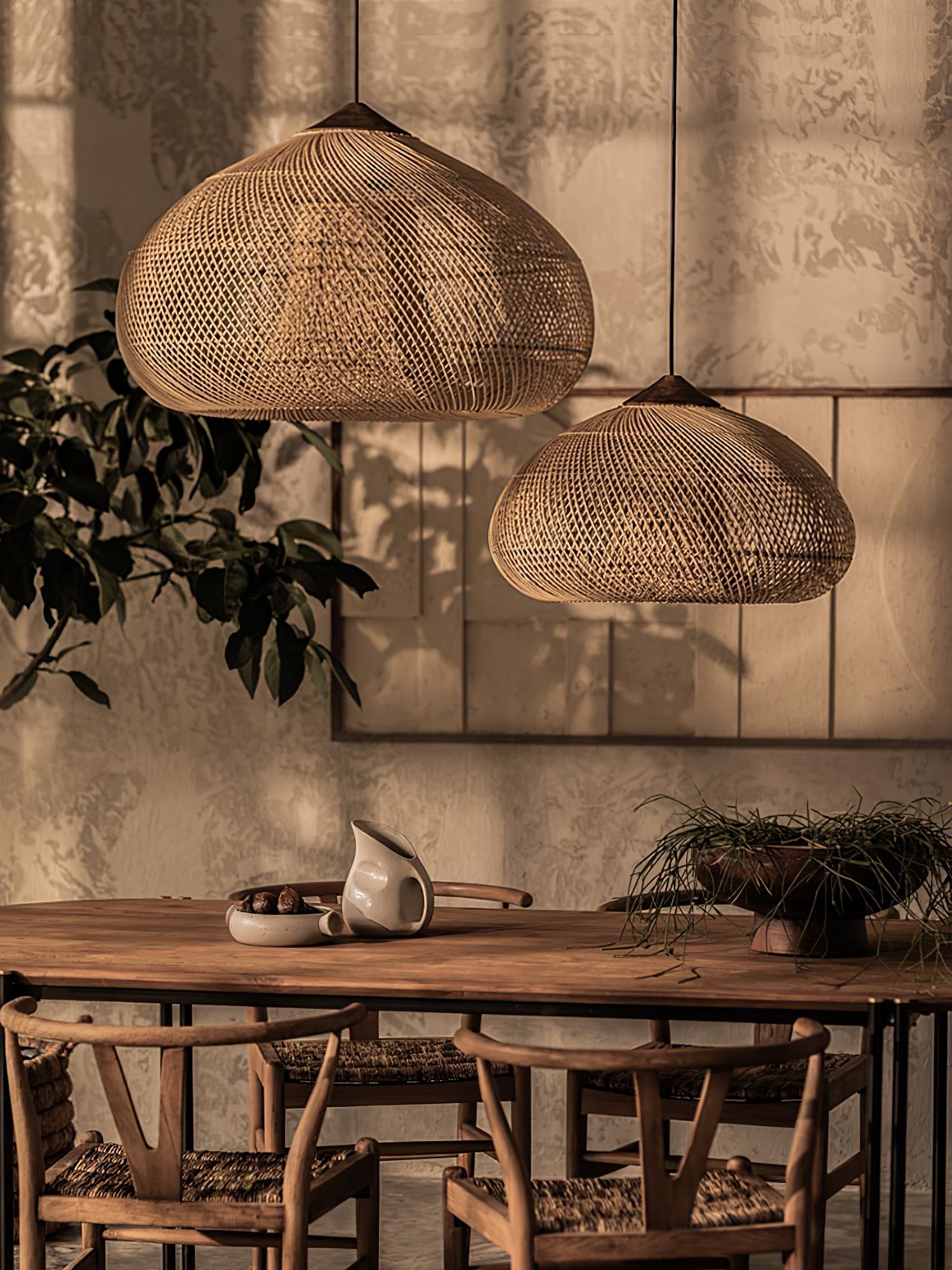 braided-rattan-pendant-lamp-anzaz-Dark wood & Black rattan-42