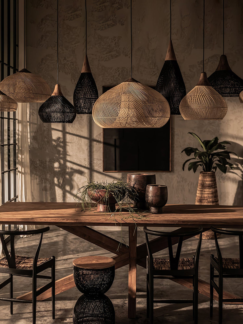 braided-rattan-pendant-lamp-anzaz-Dark wood & Black rattan-54