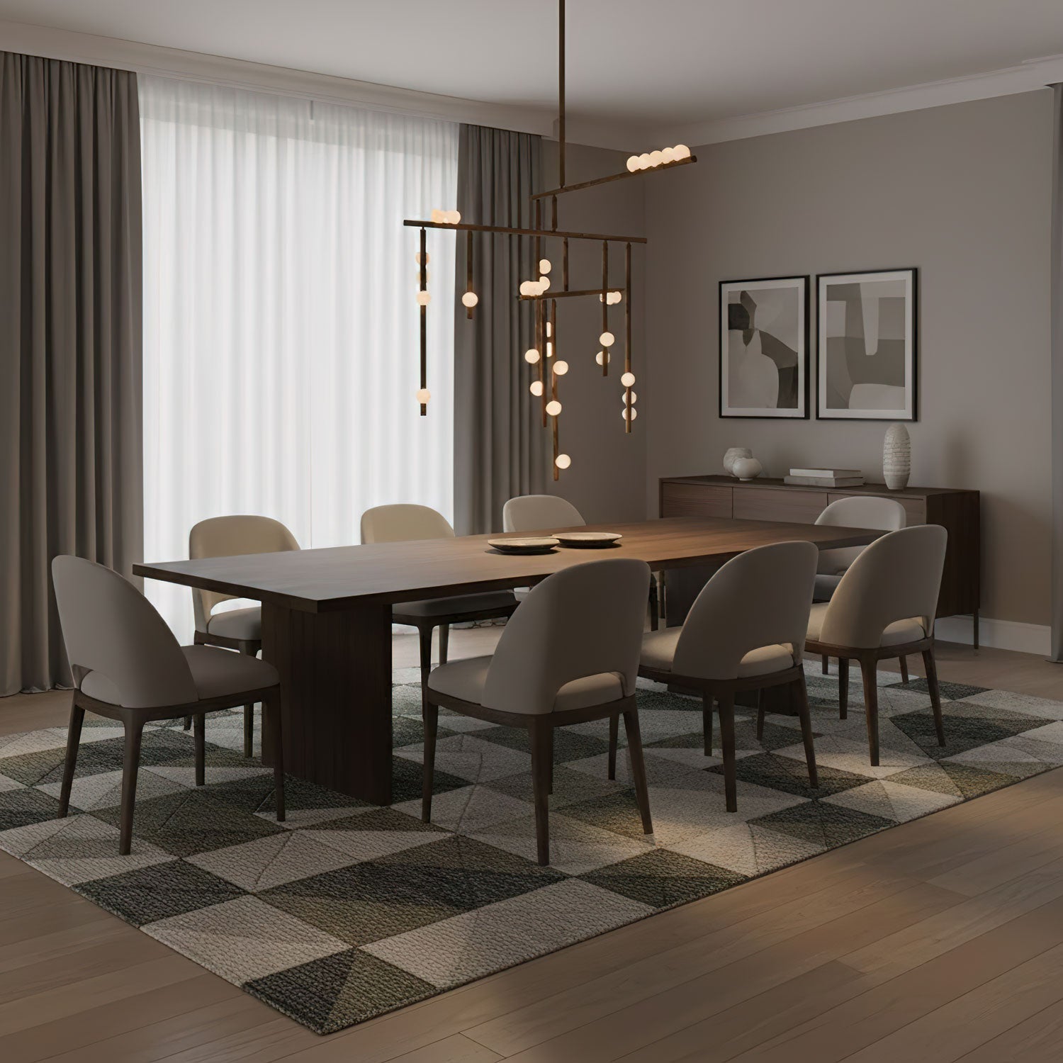 brass-glass-drop-chandelier-anzaz-Brushed Brass & White-9
