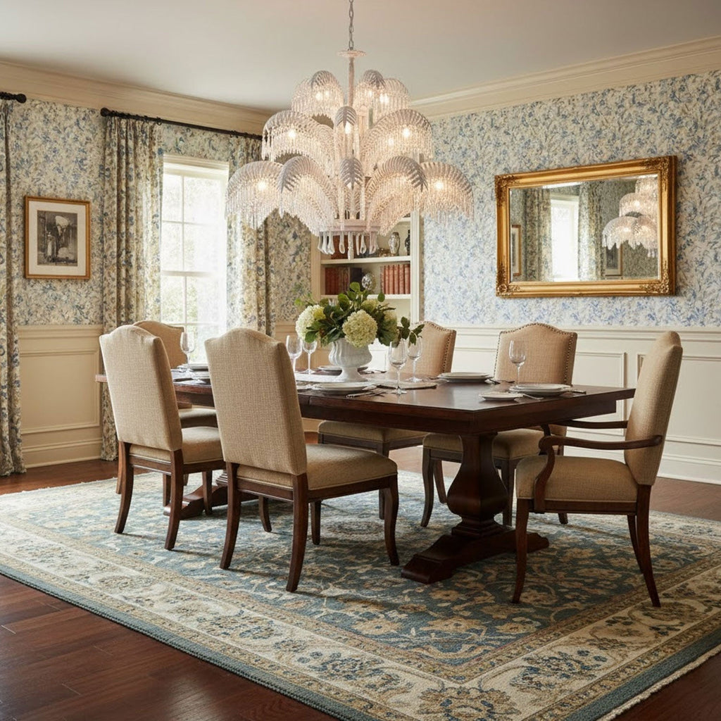 brass-palm-leaf-crystal-chandelier-anzaz-Gold & Clear crystal-10