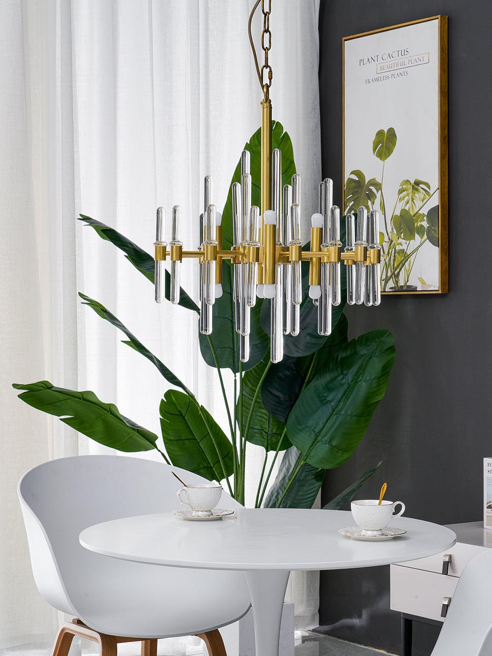 brass-chandelier-with-clear-glass-rods-shade-anzaz--9