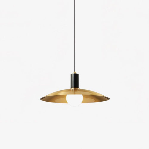 brass-flared-pendant-lamp-anzaz-Brass & Black-1