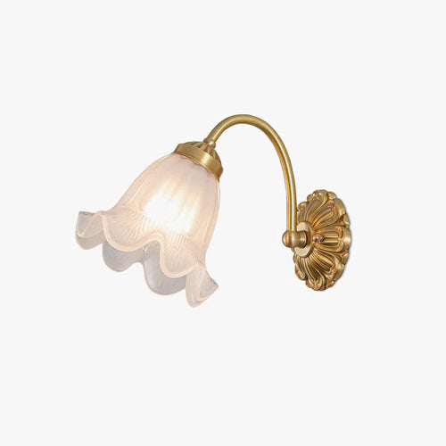 brass-floral-glass-sconce-anzaz-Brass+Opaque glass-1