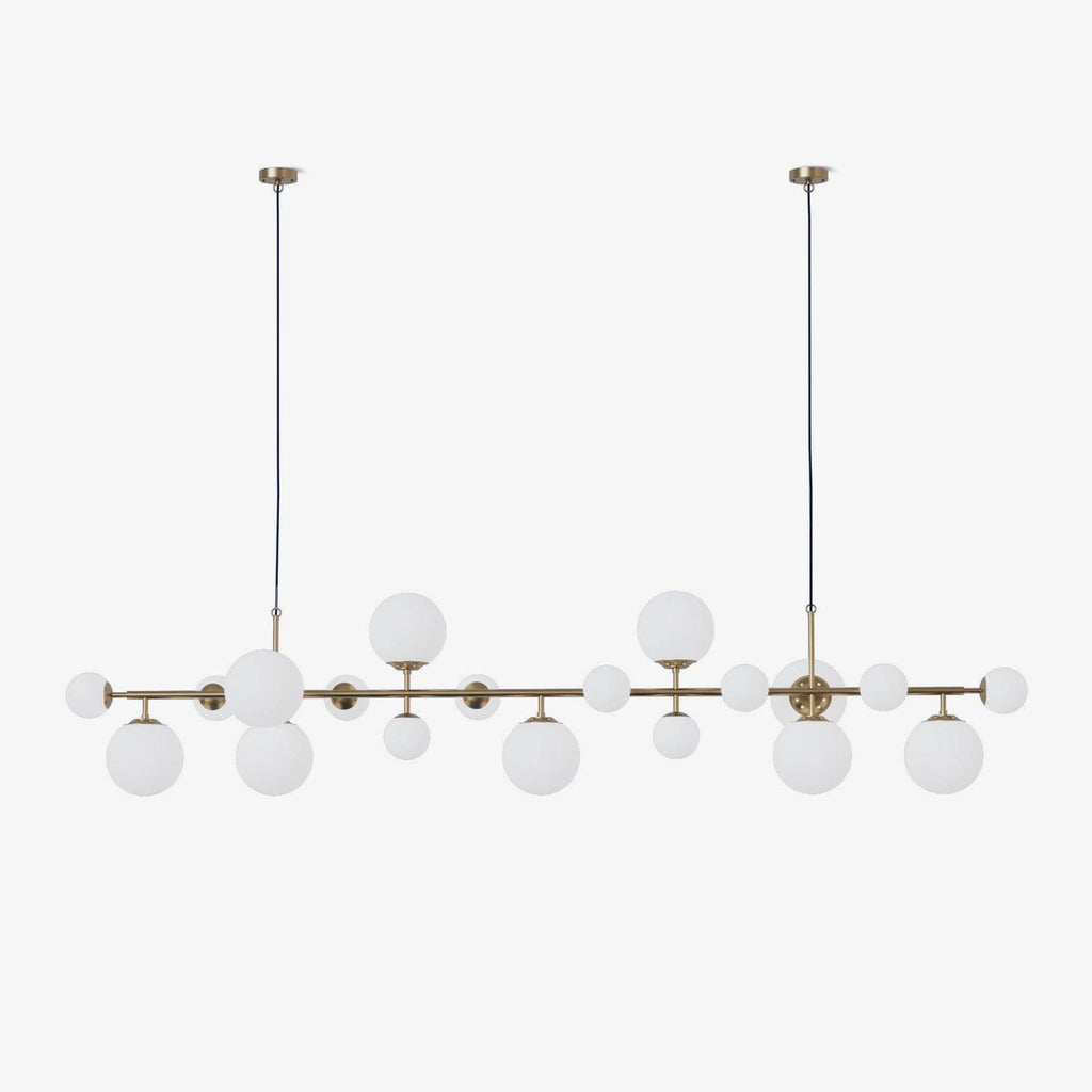 brass-glass-globe-chandelier-anzaz-Black & White glass-1