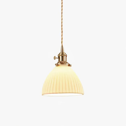 brass-pleated-ceramic-pendant-lamp-anzaz-Brass & White Ceramic-1