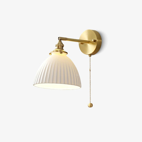 brass-pleated-ceramic-wall-lamp-anzaz-Brass & White Ceramic-1