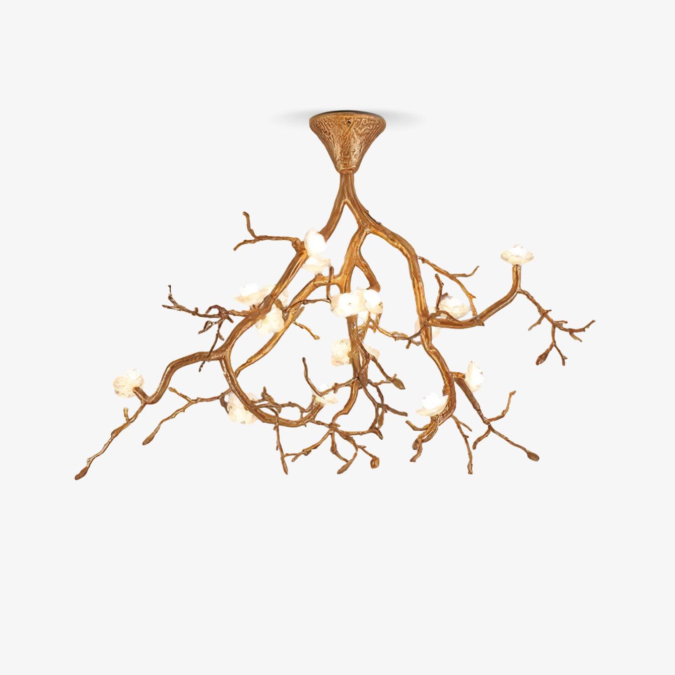 tree-branches-flower-ceiling-lamp-anzaz-Brass & White-1