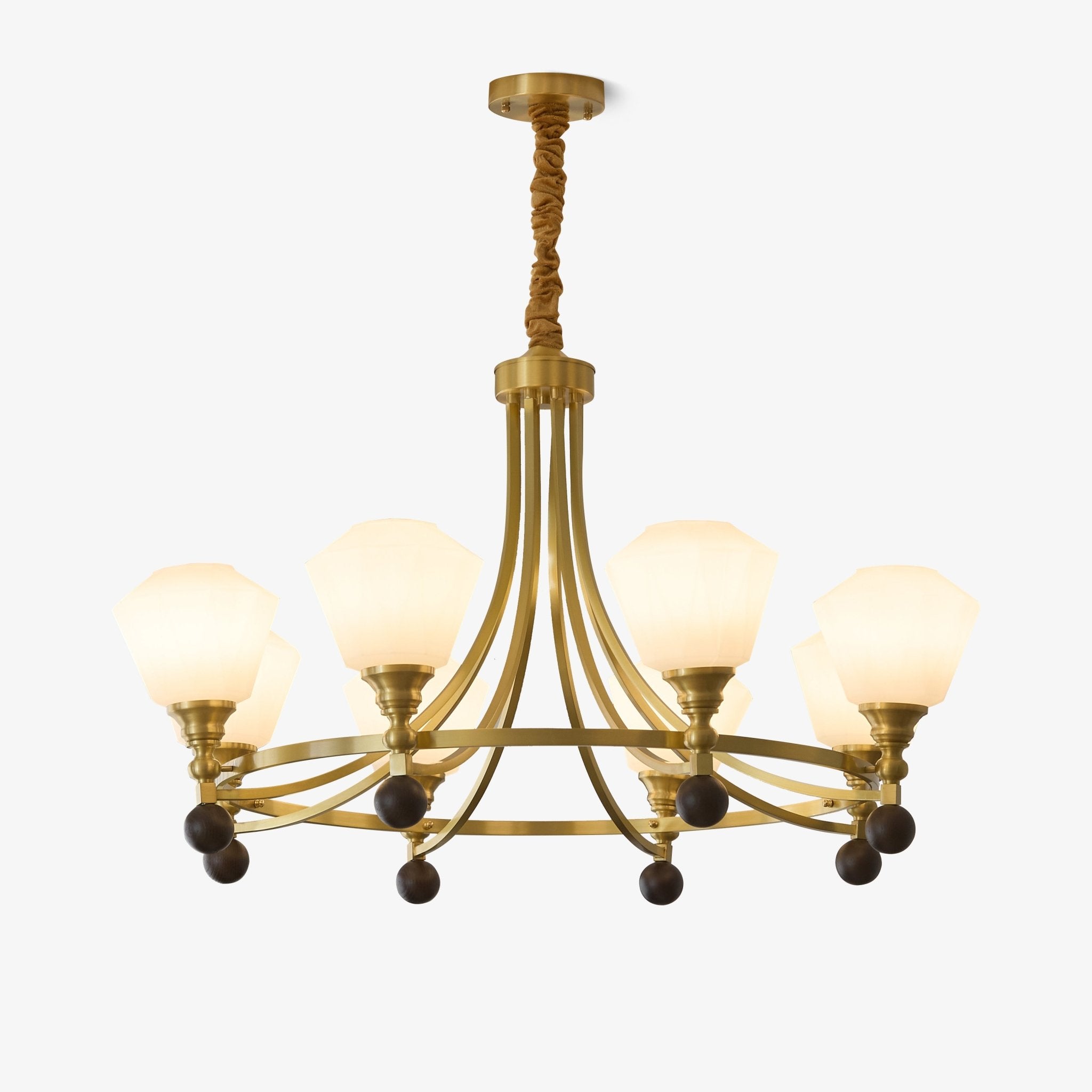 bravado-chandelier-anzaz-Walnut Color & Brass & Colour-1