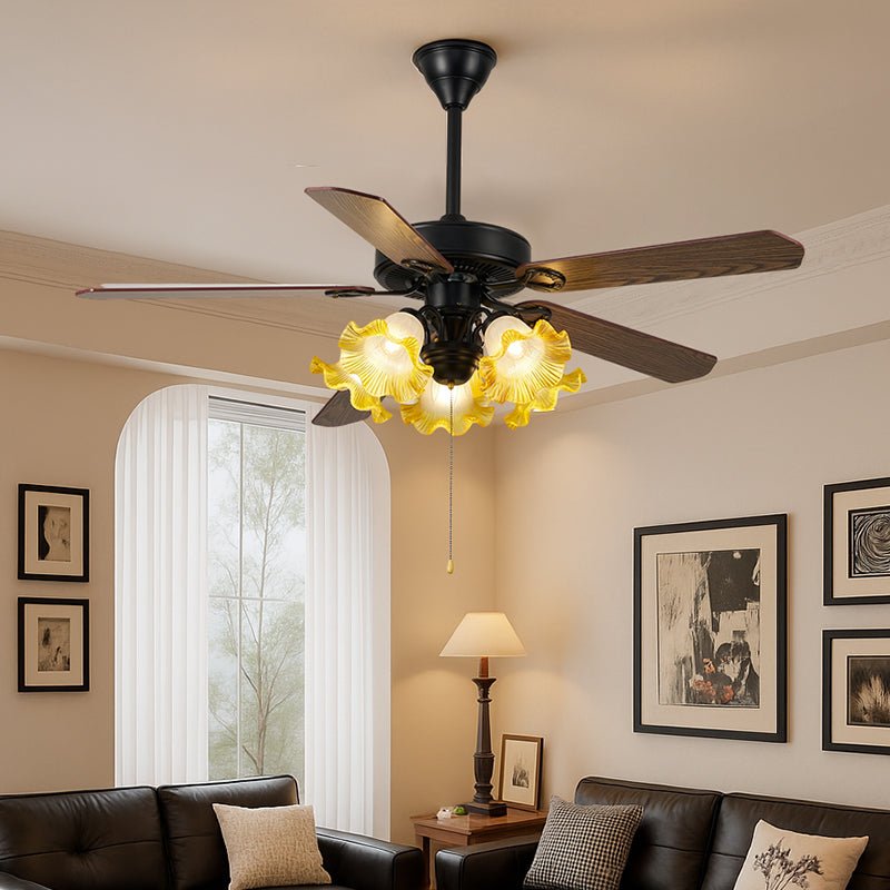 bravelle-vintage-ceiling-fan-light-anzaz-Walnut Color-3