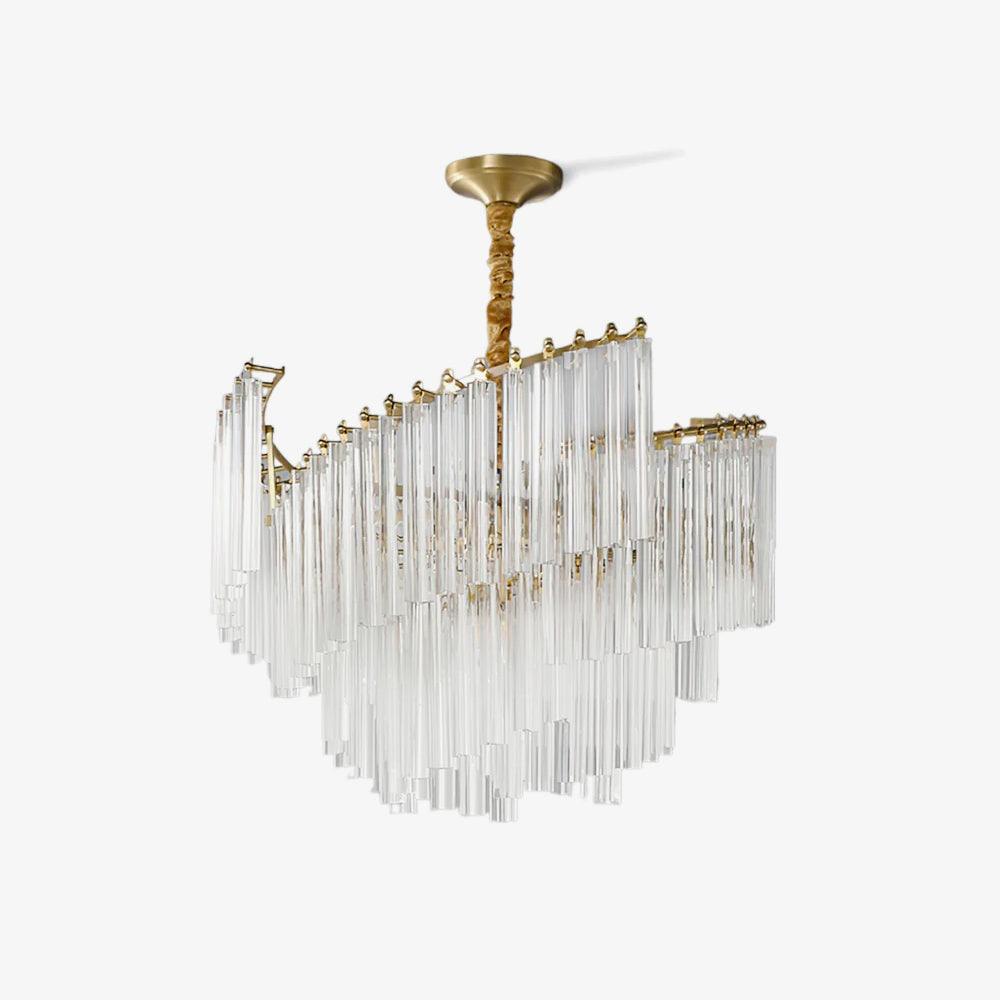 brinicle-chandelier-anzaz-Brass & Clear Crystal-1