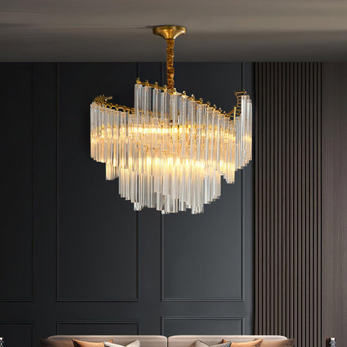 brinicle-chandelier-anzaz-Brass & Clear Crystal-2