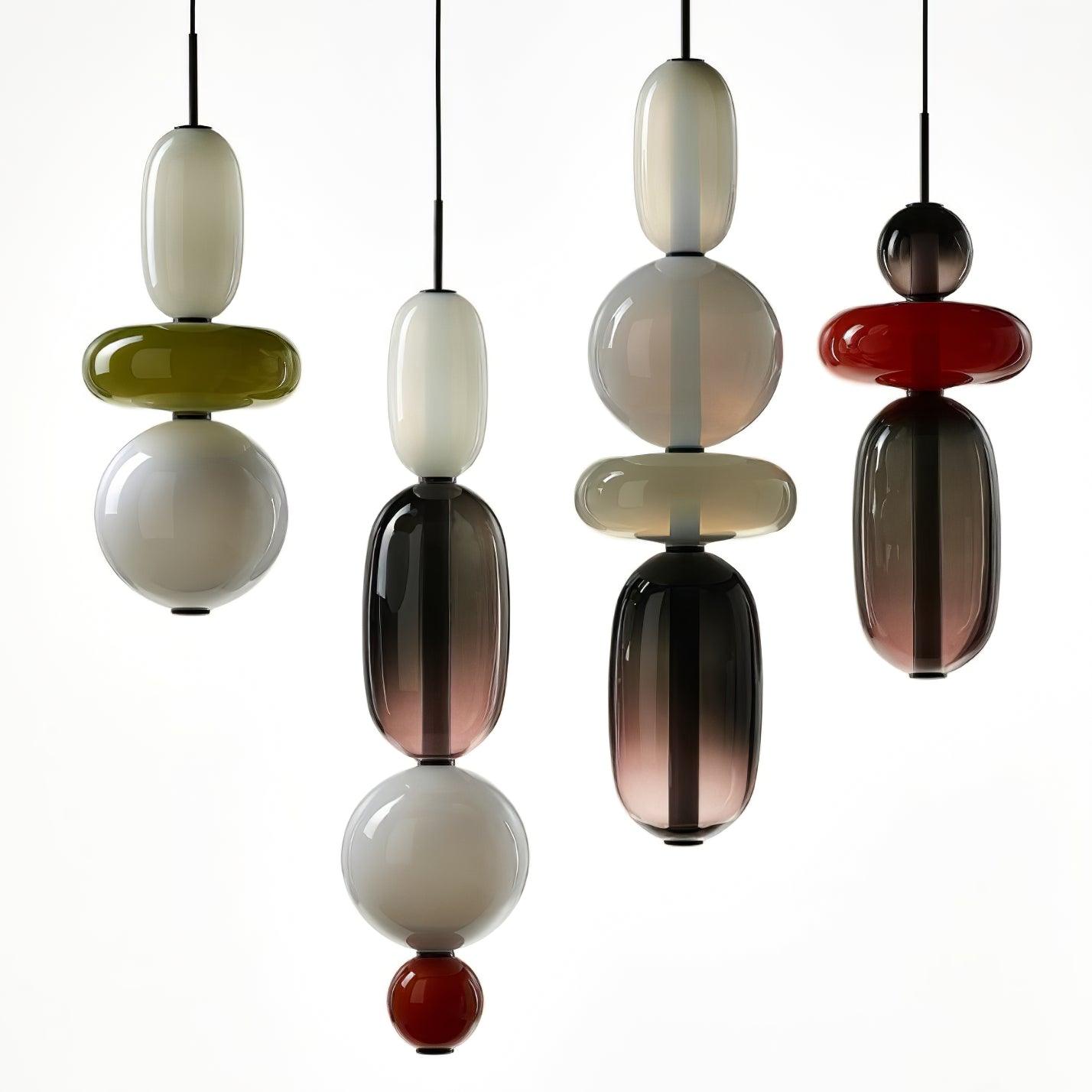 candied-glass-combo-pendant-light-anzaz-Triac Dimmable Warm Light-20