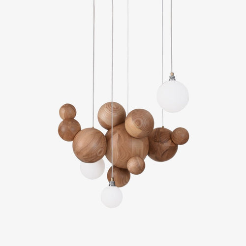 bubble-wood-balls-chandelier-anzaz-Wood Color-1