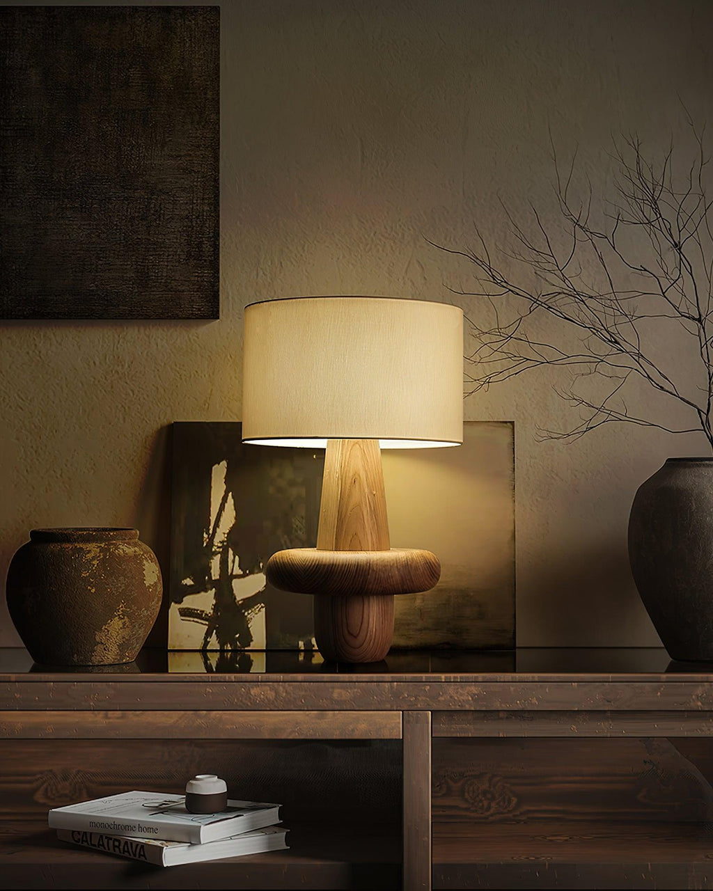 buddha-til-table-lamp-anzaz-Walnut color-6