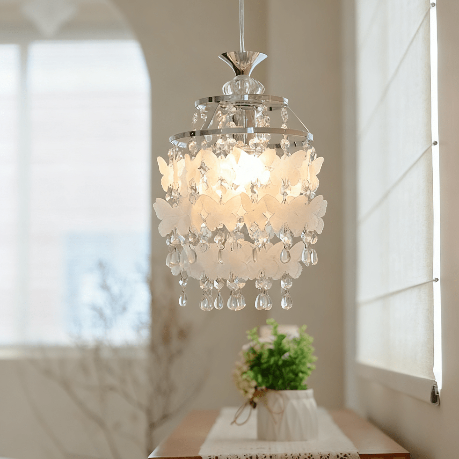 butterfly-crystal-pendant-light-anzaz-Nickel & White-2