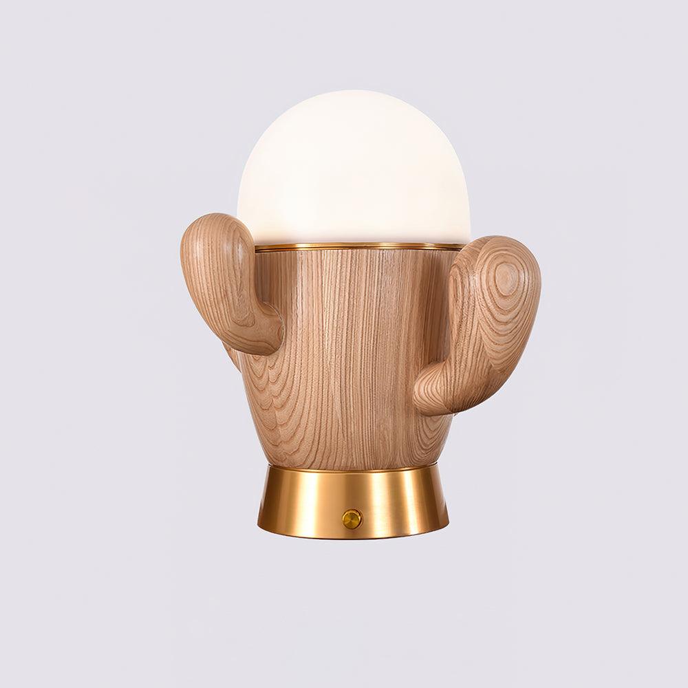wooden-cactus-table-lamp-anzaz-Wood color & Warm Light-17
