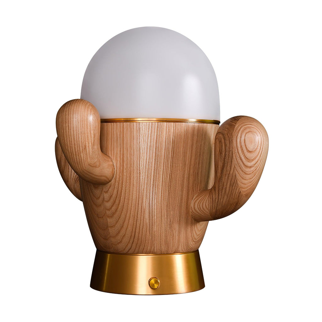 wooden-cactus-table-lamp-anzaz-Walnut color & Cool Light-14