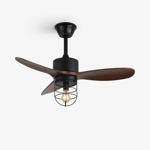 caldor-industrial-ceiling-fan-light-anzaz-Walnut Wood & Black-1