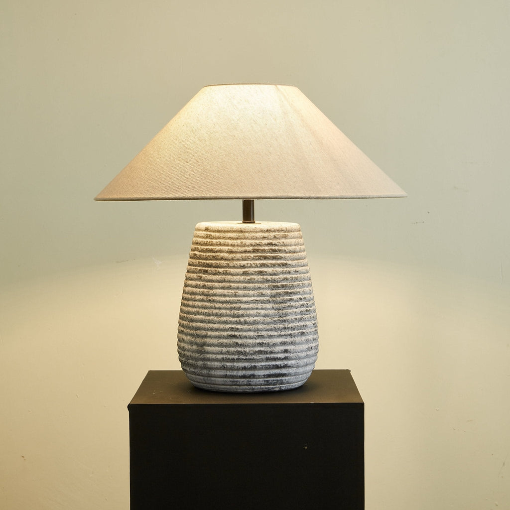 callisto-ribbed-ceramic-table-lamp-anzaz-Grey & Beige-3