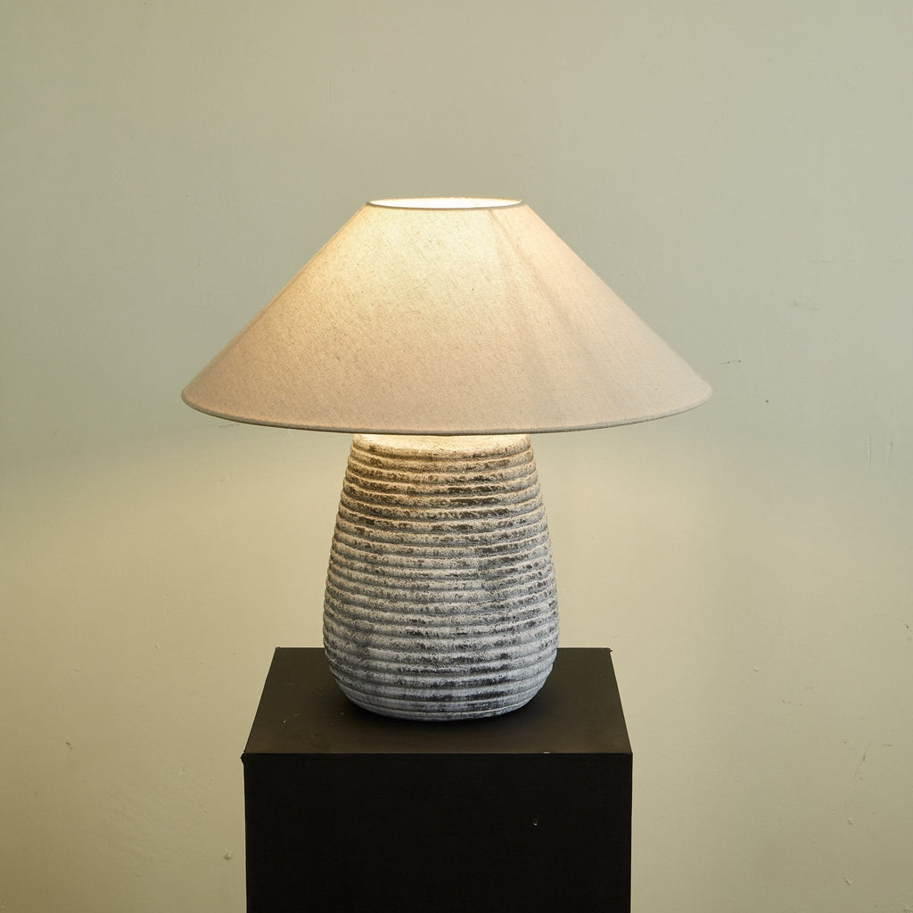 callisto-ribbed-ceramic-table-lamp-anzaz-Grey & Beige-4