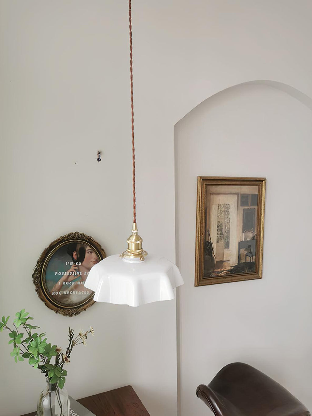 french-flower-pendant-swag-light-anzaz-Brass ＆ Pink-28