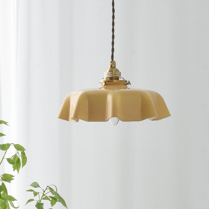 french-flower-pendant-swag-light-anzaz-Brass ＆ Pink-25