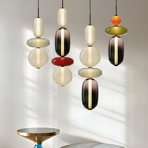 candied-glass-combo-pendant-light-anzaz-Triac Dimmable Warm Light-2