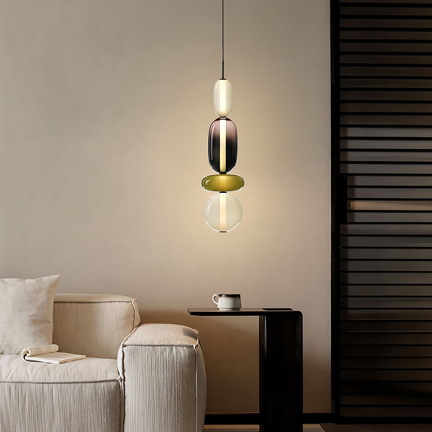 candied-glass-combo-pendant-light-anzaz-Triac Dimmable Warm Light-8