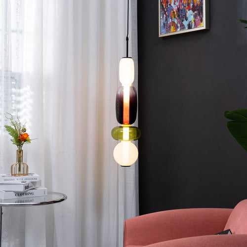 candied-glass-pendant-light-anzaz-Triac Dimmable Warm Light-2