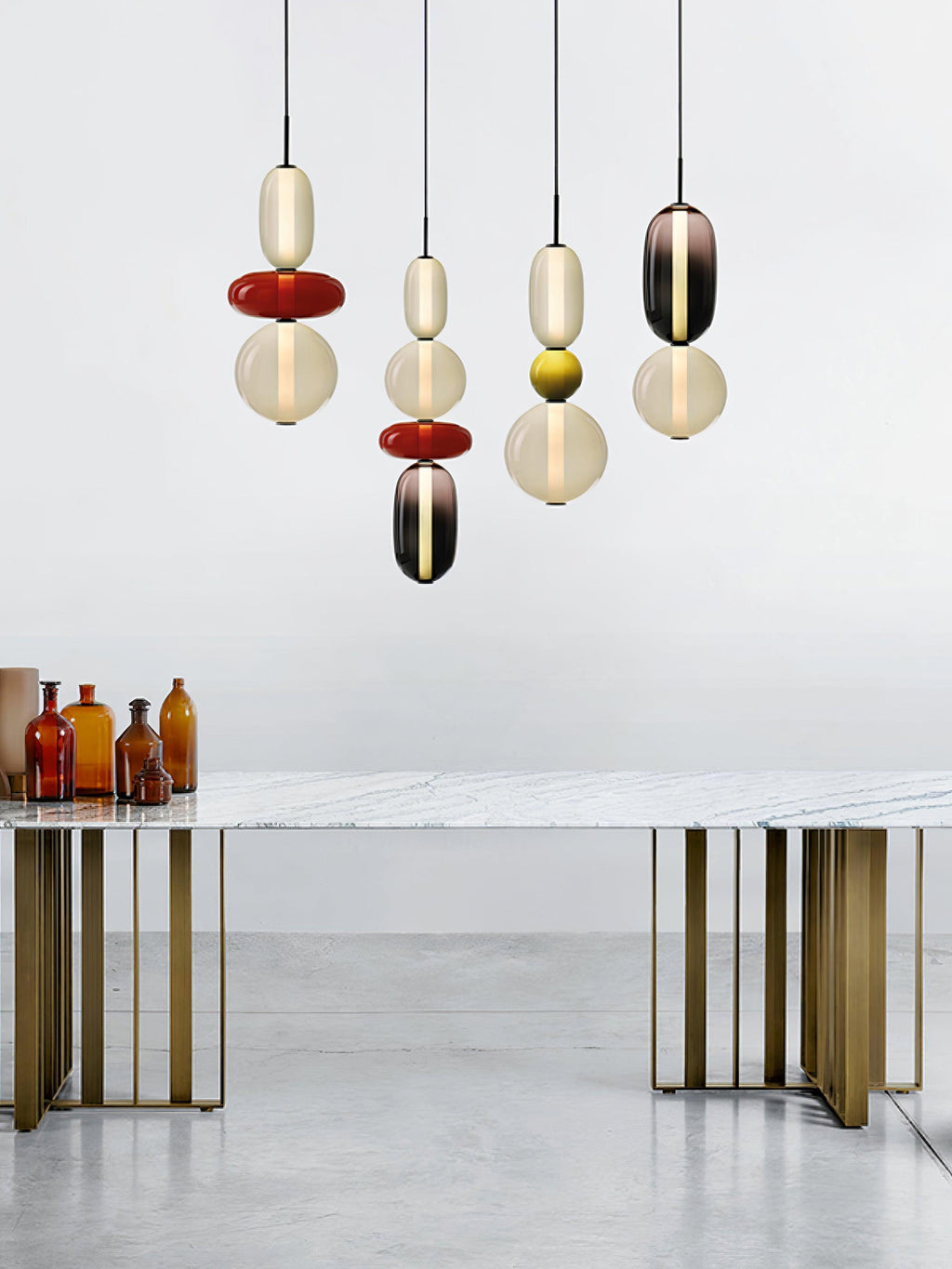 candied-glass-combo-pendant-light-anzaz-Warm Light-11