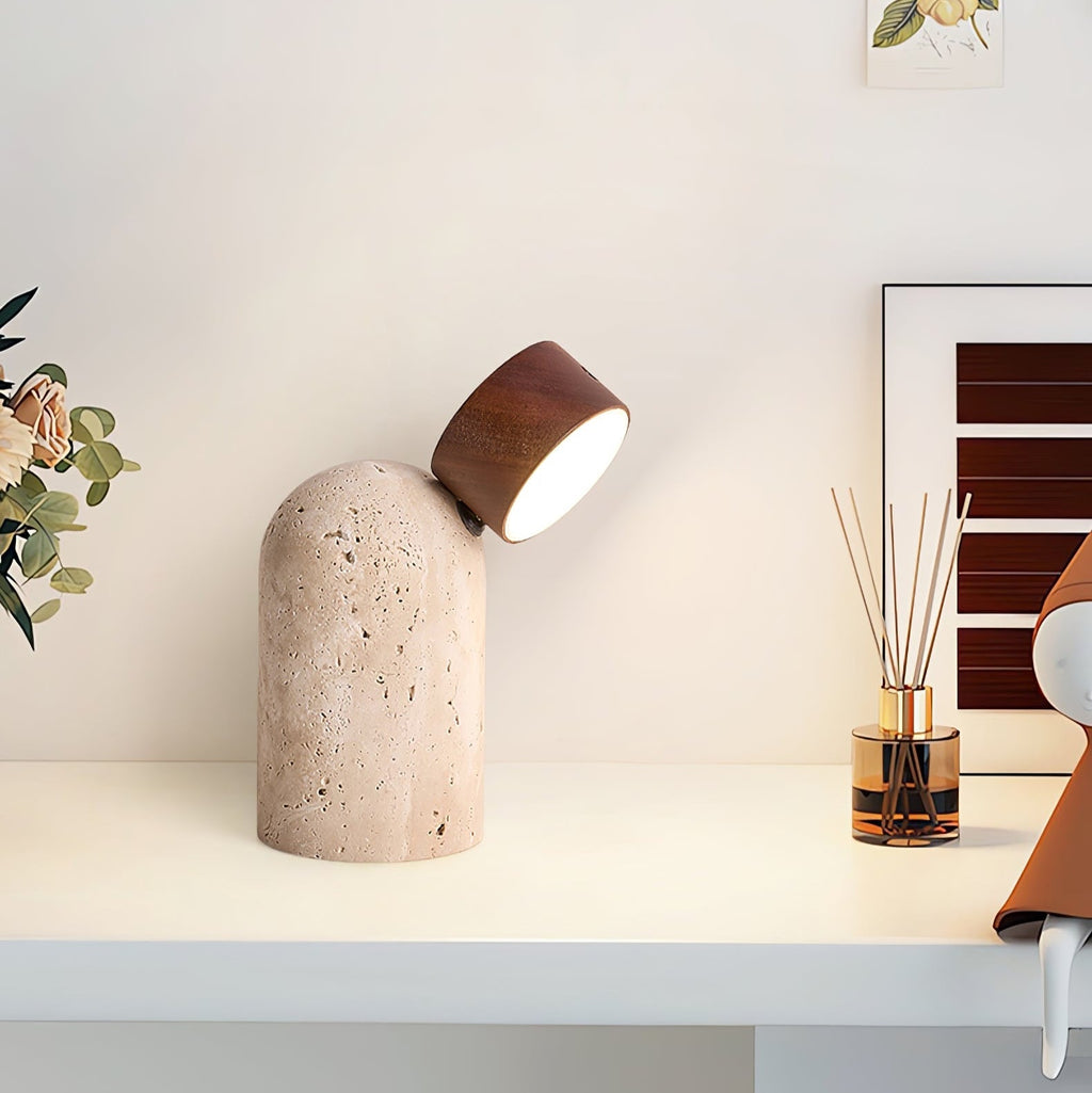 capsule-stone-table-lamp-anzaz-Wood Color & Yellow Travertine-2