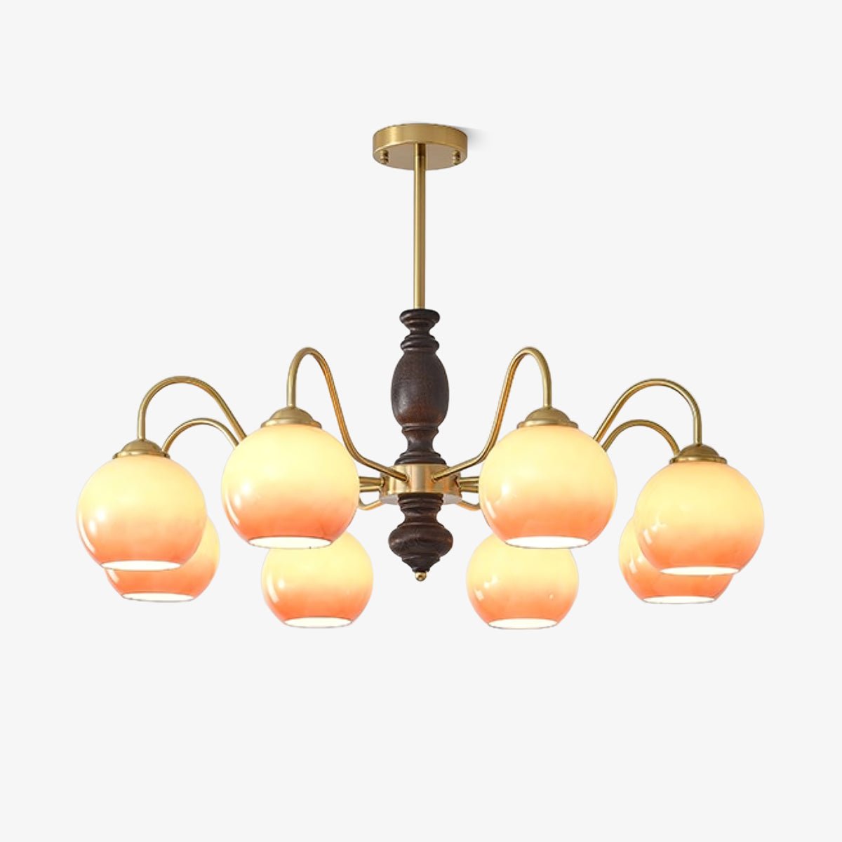 caramel-orb-chandelier-anzaz-Walnut Color & Gold & Caramel-1