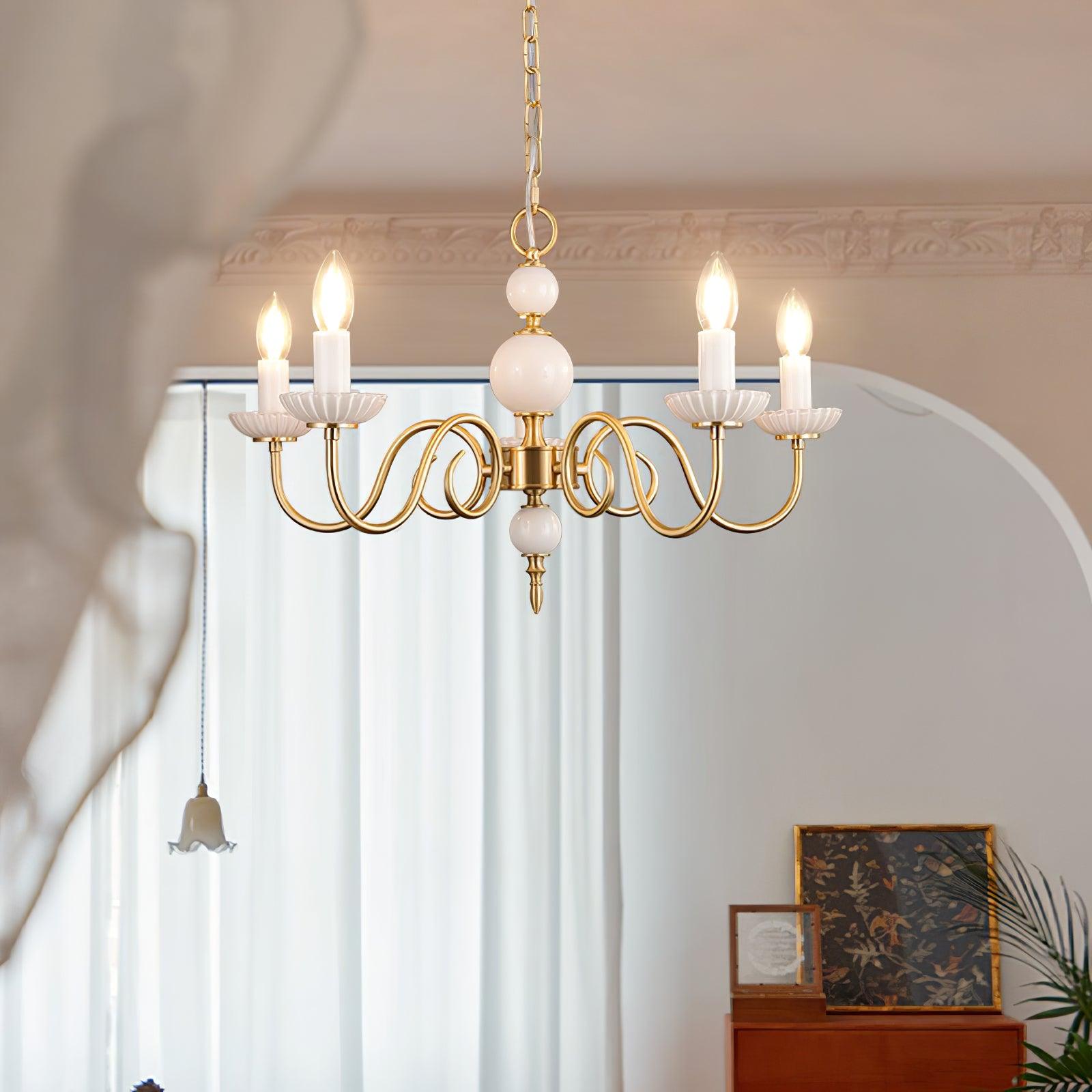 carlita-chandelier-anzaz-Brass & White-2