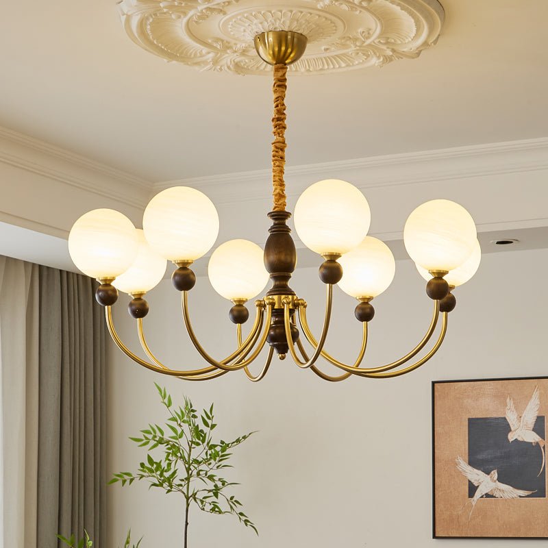 carmina-orbital-chandelier-anzaz-Walnut color & Gold & White-2