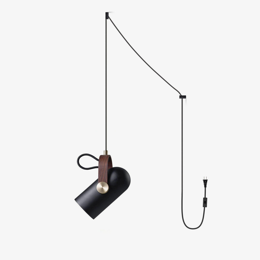 carronade-pendant-swag-light-anzaz-White & Chrome & Oak paint color-1