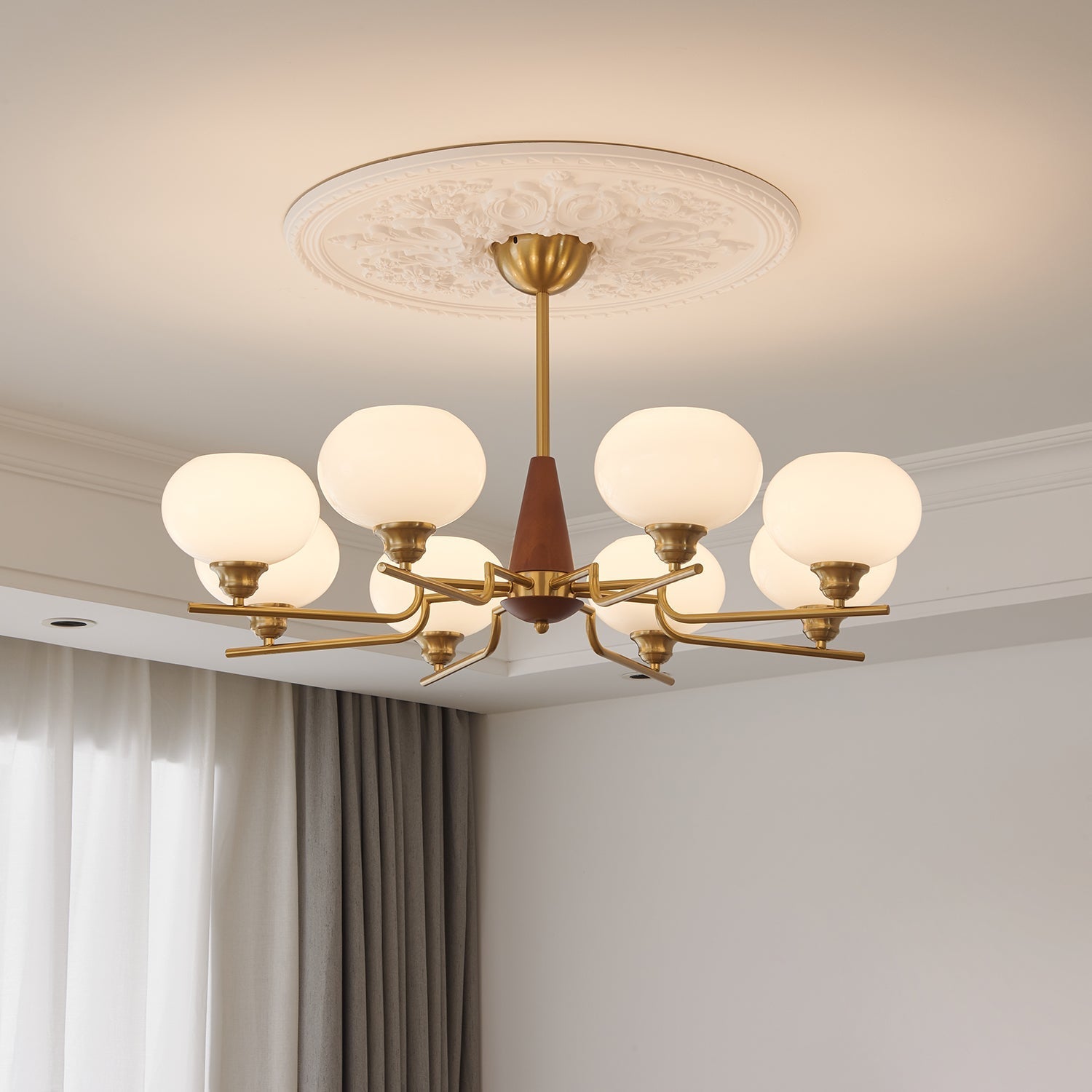 celeste-sphere-walnut-chandelier-anzaz-Walnut color & Gold-2