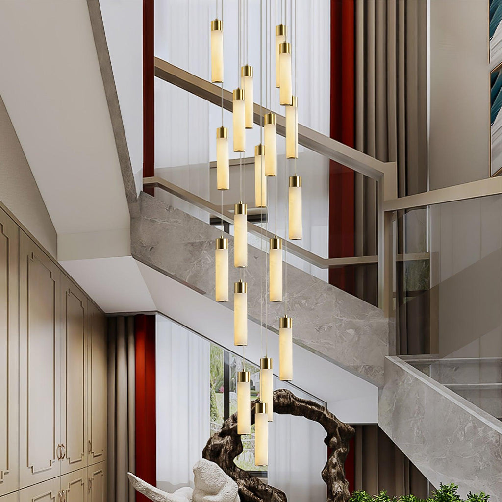 celestial-alabaster-cascade-chandelier-anzaz-Brass & White-3