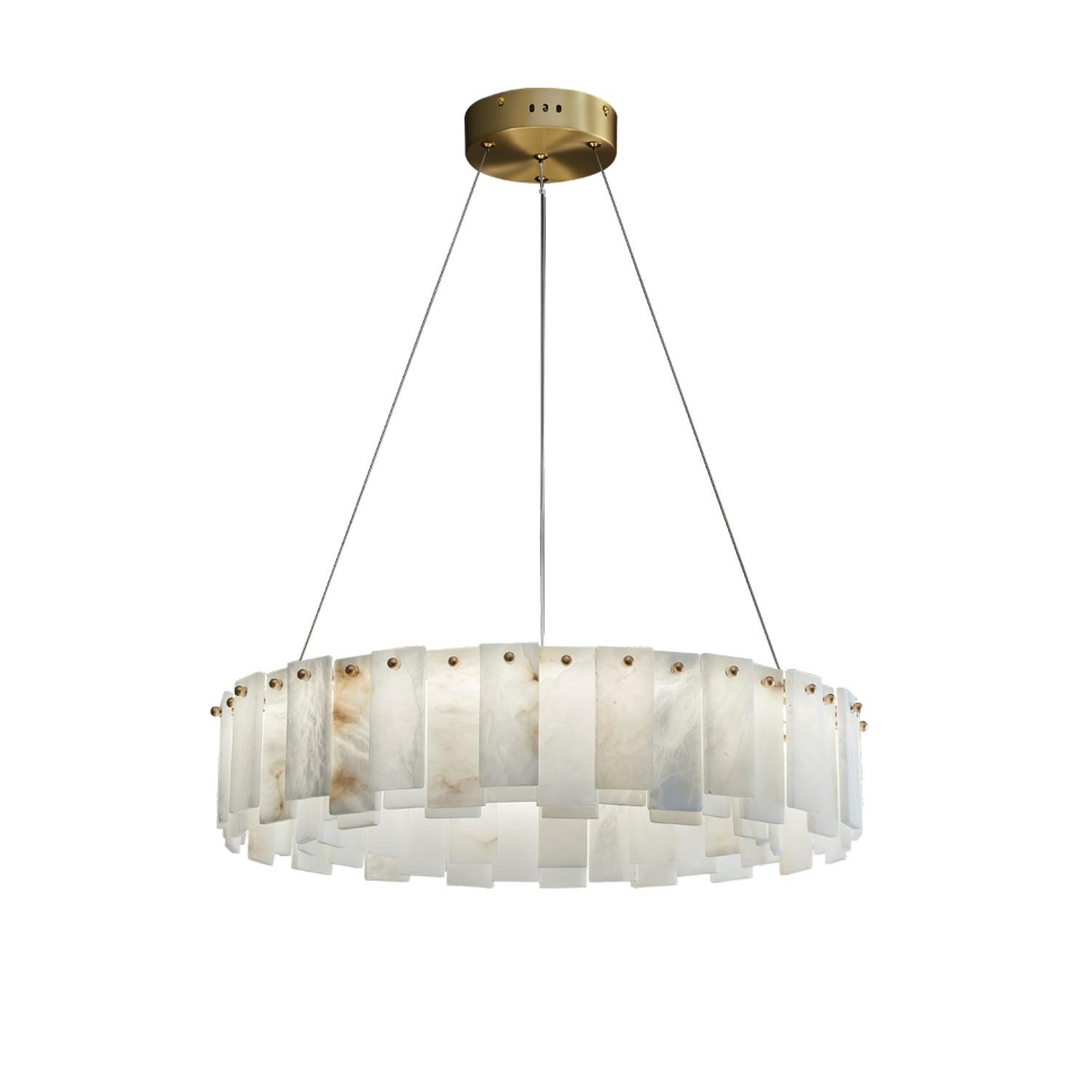 celestial-alabaster-round-chandelier-anzaz-Brass & White-1