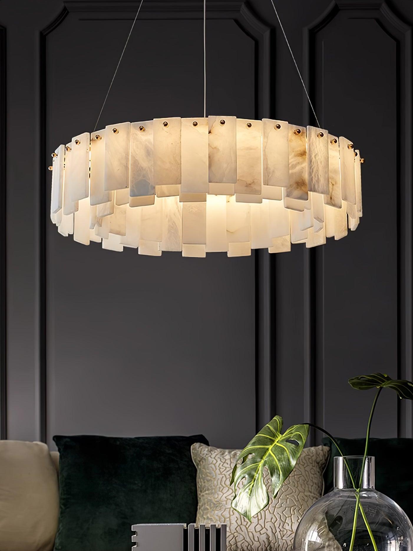 celestial-alabaster-round-chandelier-anzaz-Brass & White-7