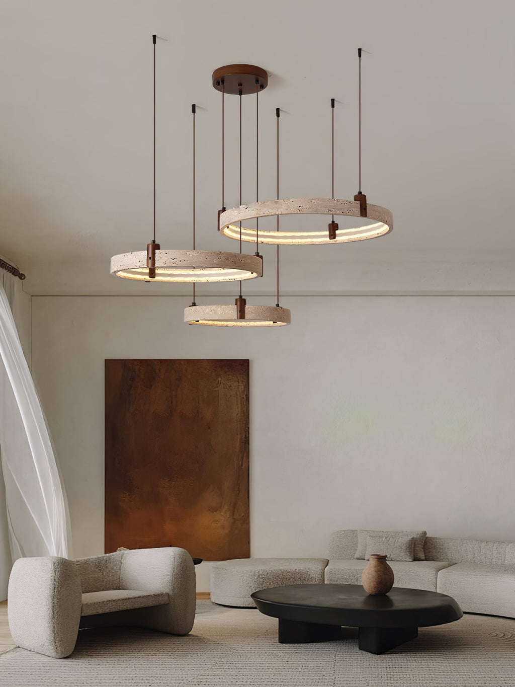celestial-orbit-travertine-chandelier-anzaz-Yellow Travertine & Walnut Wood-11
