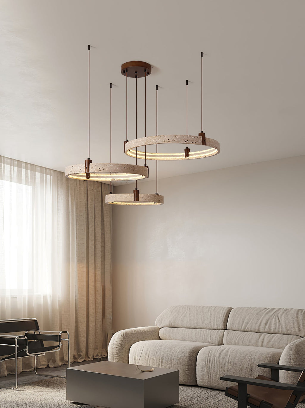 celestial-orbit-travertine-chandelier-anzaz-Yellow Travertine & Walnut Wood-12