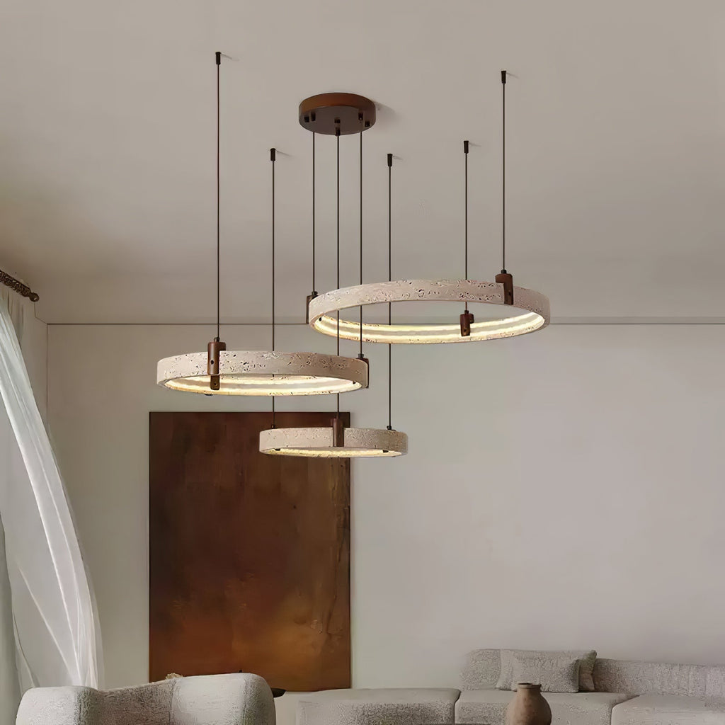 celestial-orbit-travertine-chandelier-anzaz-Yellow Travertine & Walnut Wood-6