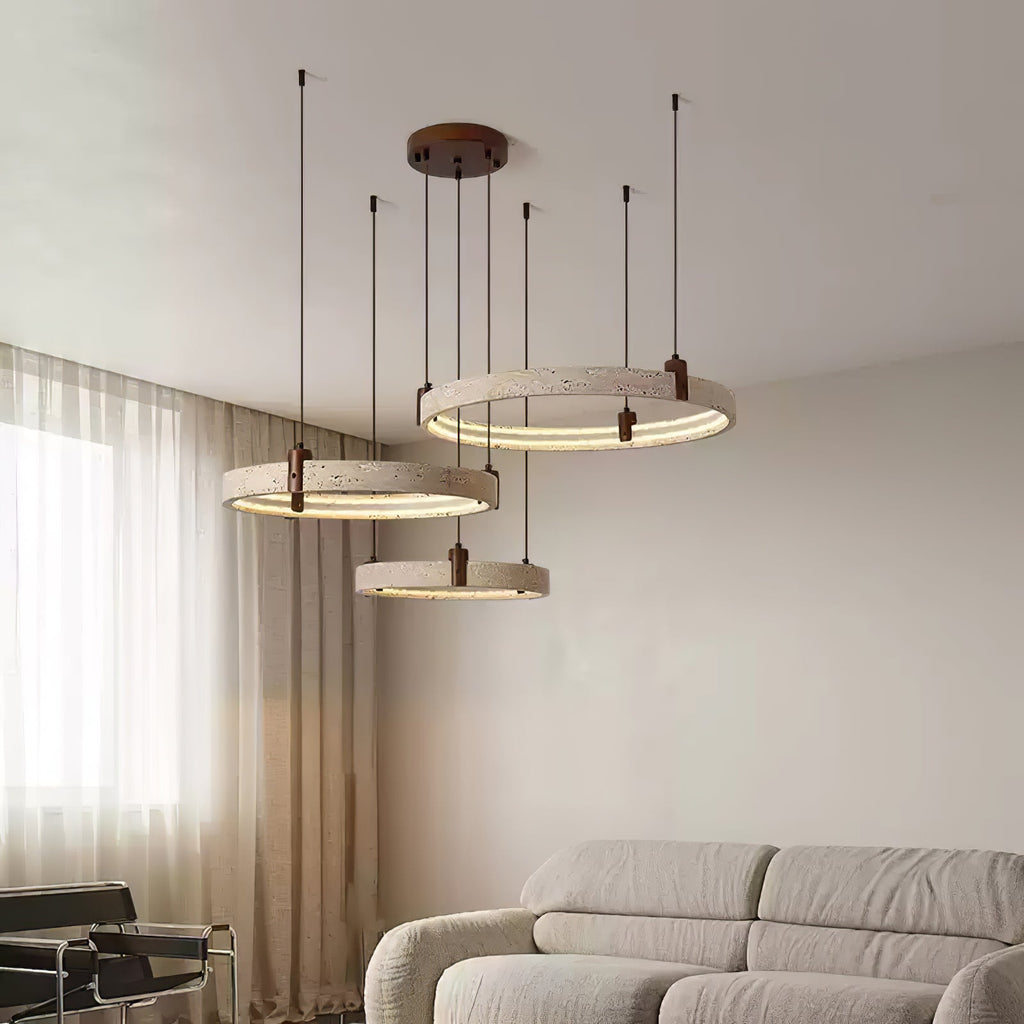 celestial-orbit-travertine-chandelier-anzaz-Yellow Travertine & Walnut Wood-9